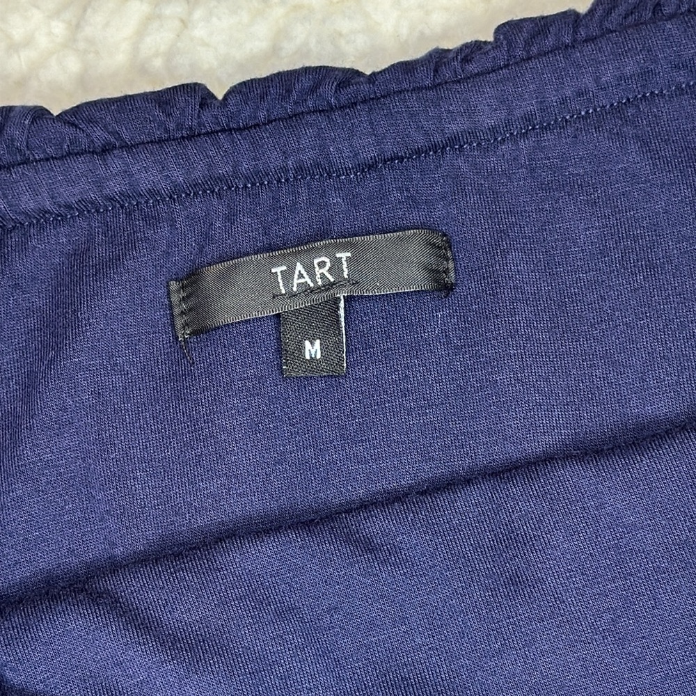 Tart navy strapless wide leg jumpsuit women’s size medium - Picture 4 of 15